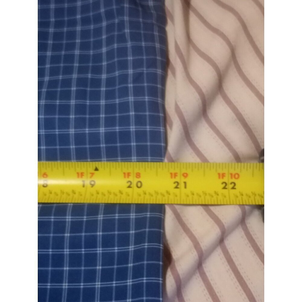 NWT Nautica Performance Super Shirt, Button Up, Slim Fit, Blue Check 15-15.5 (M) - Picture 13 of 14